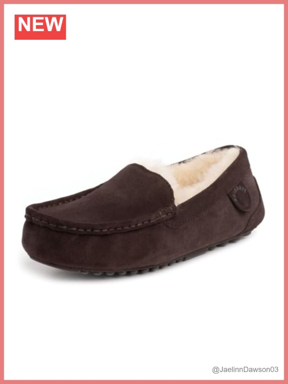 Women's Sheepskin Shearling Mocc Indoor/Outdoor Cozy Warm Cute Bow